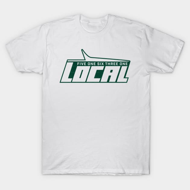 LOCAL 51631 RETRO NYJ STYLE LONG ISLAND NEW YORK T-Shirt by LOCAL51631